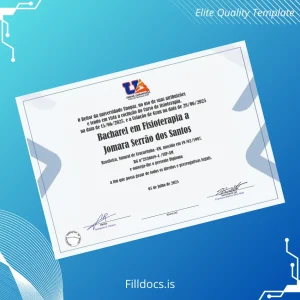 Fillable Brazil Unopar Bachelor of Science in Physiotherapy Template Template Preview - FillDocs