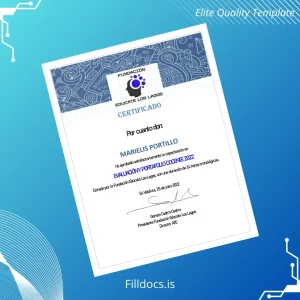 Fillable Chile Fundación Educate Los Lagos Certificate in Evaluation and Teaching Portfolio 2022 Template Preview - FillDocs