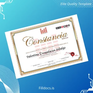 Fillable Colombia DJ Academy Certificate in Perfect Blends Template Preview - FillDocs