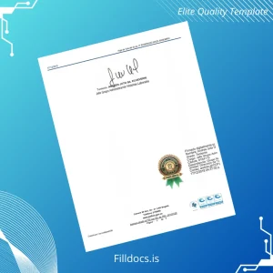 Fillable Colombia Diploma Seal Template Template Preview - FillDocs