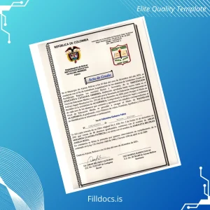 Fillable Colombia Institución Educativa Catalina Herrera High School Diploma Template Preview - FillDocs