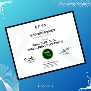 Fillable Colombia Platzi Diploma in Software Engineering Template Template Preview - FillDocs