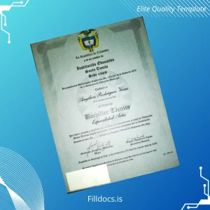 Fillable Colombia Santo Tomás Technical Bachelor's Degree in Arts Template Preview - FillDocs