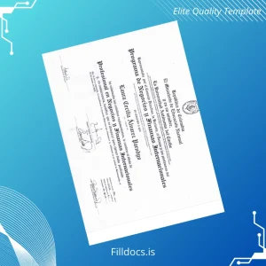 Fillable Colombia Universidad Autónoma Diploma Profesional Template Template Preview - FillDocs