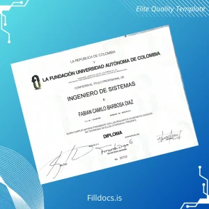 Fillable Colombia Universidad Autónoma de Colombia Bachelor of Systems Engineering Template Template Preview - FillDocs