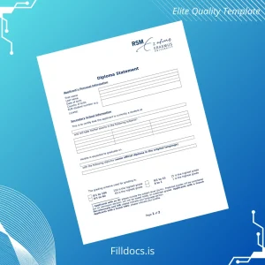 Fillable Diploma Statement Template Template Preview - FillDocs