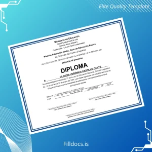 Fillable Guatemala Centro Educativo NUCLEO FAMILIAR EDUCATIVO PARA EL DESARROLLO High School Diploma Template Preview - FillDocs