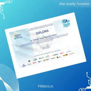 Fillable Guatemala Fundación Elecciones Infantiles Diploma Template Preview - FillDocs