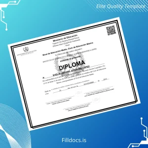 Fillable Guatemala Instituto Guatemalteco de Educación Radiofónica High School Diploma Template Preview - FillDocs