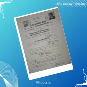 Fillable Honduras Inst. Tec. Industrial DIMAR del Sur Diploma Template Template Preview - FillDocs