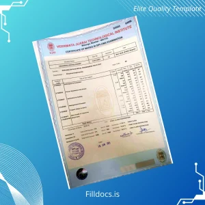 Fillable India AIT Institute Diploma in Electrical Engineering Template Template Preview - FillDocs