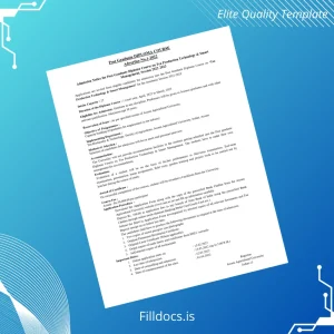 Fillable India Assam Agricultural University Post Graduate Diploma in Tea Production Technology & Smart Management Template Preview - FillDocs