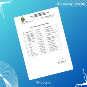 Fillable India Gauhati University PG Diploma Template Template Preview - FillDocs