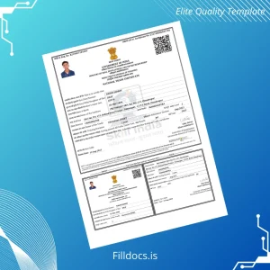 Fillable India National Trade Certificate in Electrician NSFQ Template Preview - FillDocs