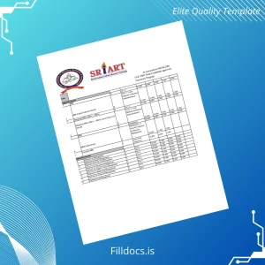 Fillable India Shri Ram Institute of Advance Research & Technology MBA Certificate Template Preview - FillDocs