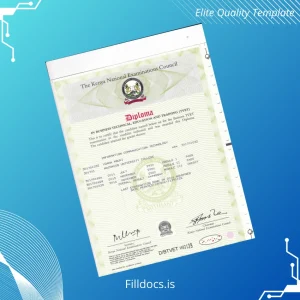 Fillable Kenya Machakos University College Diploma in Information Communication Technology Template Template Preview - FillDocs