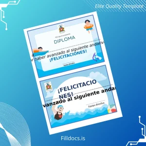 Fillable Mexico Diploma in Swimming Template Template Preview - FillDocs