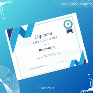 Fillable Mexico Employee of the Month Certificate Template Template Preview - FillDocs