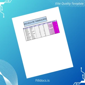 Fillable Mexico Escuela de Tamaulipas High School Diploma Template Template Preview - FillDocs