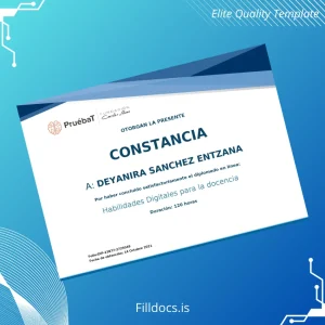 Fillable Mexico Fundación Carlos Slim Online Diploma in Digital Skills for Teaching Template Template Preview - FillDocs