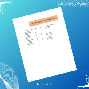 Fillable Mexico Instituto Bachilleres CETIS 109 Diploma Template Template Preview - FillDocs