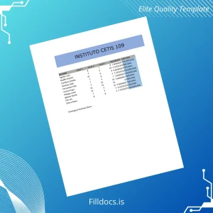 Fillable Mexico Instituto CETIS 109 Diploma Template Template Preview - FillDocs
