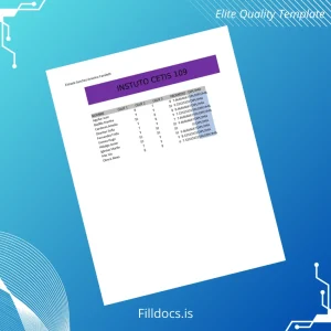 Fillable Mexico Instituto CETIS 109 High School Diploma Template Template Preview - FillDocs