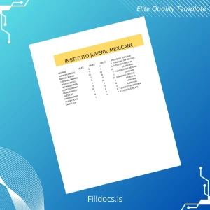 Fillable Mexico Instituto Juvenil Mexicano High School Diploma Template Template Preview - FillDocs