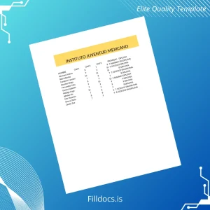 Fillable Mexico Instituto Juventud Mexicano High School Diploma Template Template Preview - FillDocs