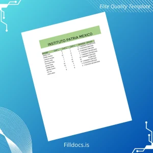 Fillable Mexico Instituto Patria High School Diploma Template Preview - FillDocs