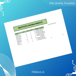 Fillable Mexico Instituto Patria High School Diploma Template Template Preview - FillDocs