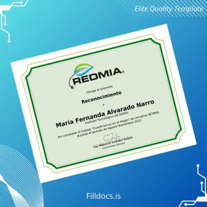 Fillable Mexico Instituto Tecnológico de Saltillo Recognition Certificate Template Preview - FillDocs