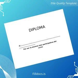 Fillable Mexico Kinder Diploma Template Template Preview - FillDocs
