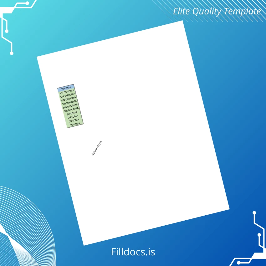 Fillable Mexico RMMG Diploma Template page 2 Page Preview - FillDocs