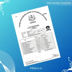Fillable Pakistan Government College of Technology Swat Diploma of Associate Engineer Template Template Preview - FillDocs