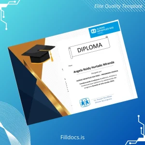Fillable Peru Aldeas Infantiles SOS Perú Academic Recognition Diploma 2019 Template Preview - FillDocs