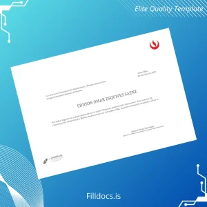 Fillable Peru Laureate International Universities Diploma in Audiovisual Communication Template Preview - FillDocs