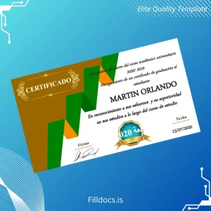 Fillable Peru Resguardos 7 Munay VIP High School Diploma Template Template Preview - FillDocs