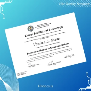 Fillable Philippines Caraga Institute of Technology Bachelor of Science in Computer Science Template Template Preview - FillDocs