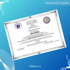 Fillable Philippines Dalipuga National High School High School Diploma Template Preview - FillDocs