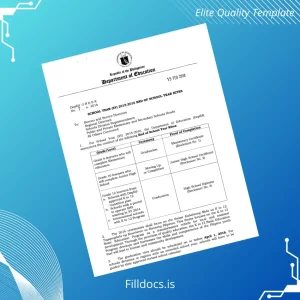 Fillable Philippines Department of Education High School Diploma Template Template Preview - FillDocs