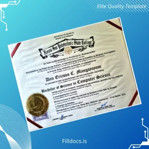 Fillable Philippines Sto. Tomas National High School Bachelor of Science in Computer Science Template Template Preview - FillDocs