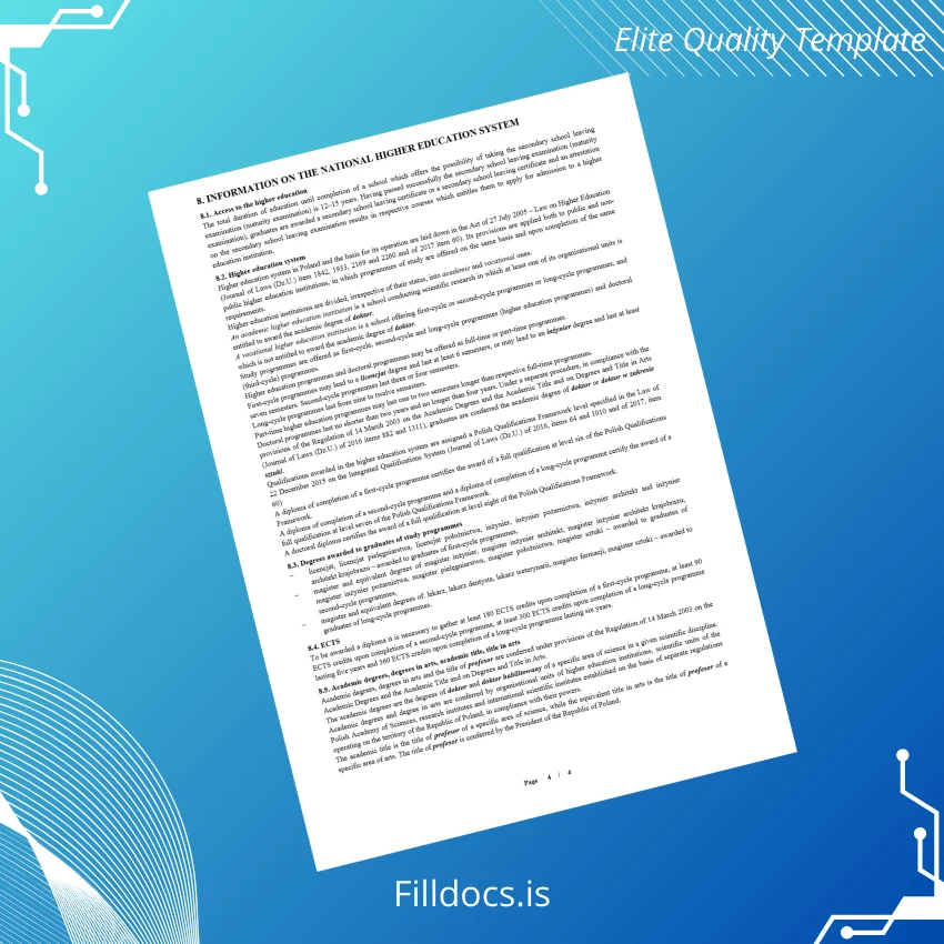 Fillable Poland University of Warsaw Master of Science in Computer Science Template page 4 Page Preview - FillDocs