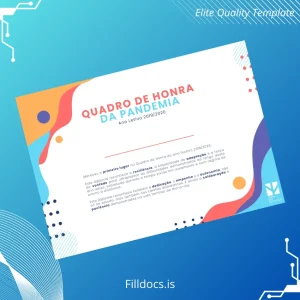 Fillable Portugal Diploma of Resilience 2019_2020 Template Template Preview - FillDocs
