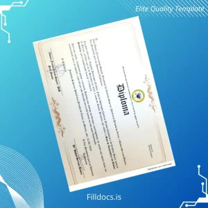 Fillable Portugal Instituto Superior Politécnico Privado do Luena Diploma Template Template Preview - FillDocs