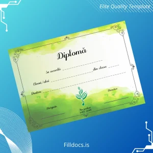 Fillable Romania Diploma de Absolvire Template Template Preview - FillDocs