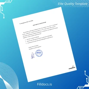 Fillable Romania Empaticus Participation Certificate Template Template Preview - FillDocs