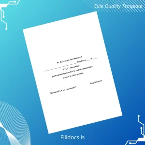 Fillable Romania LT _V. Alecsandri_ Acknowledgment Certificate Template Template Preview - FillDocs