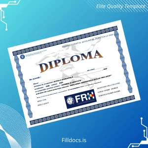 Fillable Romania School Gymnasium Iasi Handball Diploma Template Template Preview - FillDocs