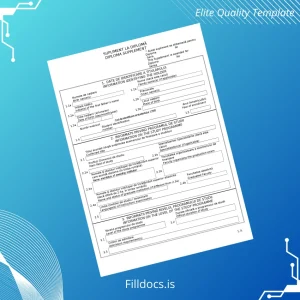 Fillable Romania University Diploma Supplement Template Template Preview - FillDocs